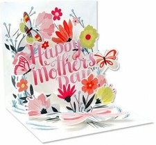 Mother's Day Greeting Card 3D Pop Up Card Springtime Bouquet Up With Paper
