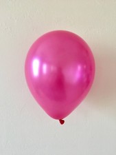 12 inch 100x Hot Pink Pearl Latex Thick Party Balloons 3.2g Helium Floating