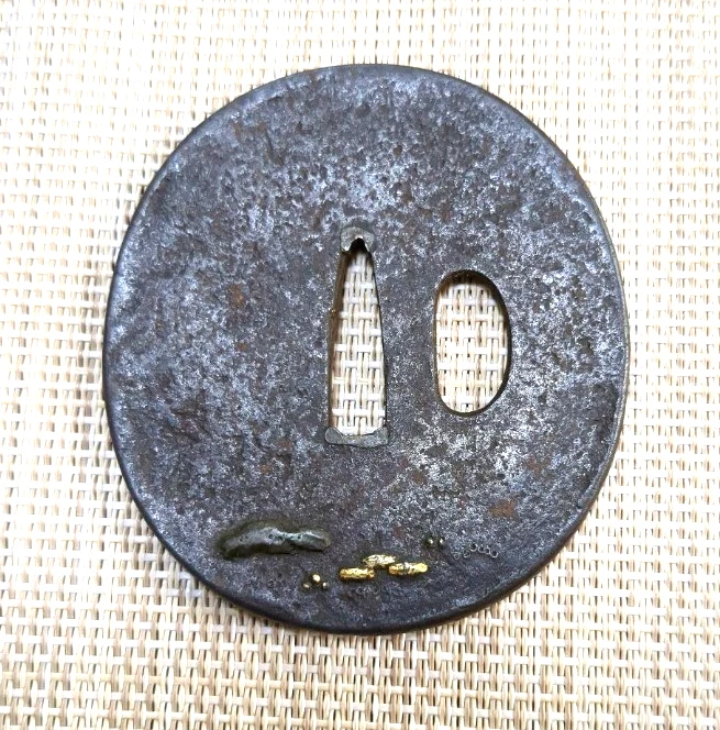 High quality Tsuba Japanese Sword Guard of Iron EDO Period From JAPAN Rare JP Foto 2 de 4