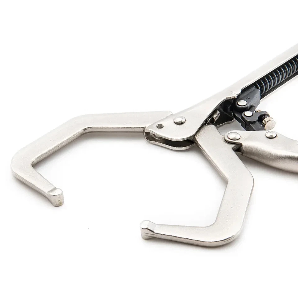 7" Automatic C-Clamp Self-Adjusting Quick Release Mole Grip Locking Plier - Image 3 of 4