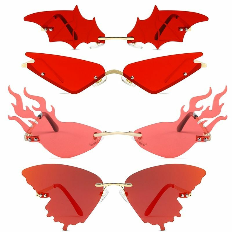 rimless fire sunglasses
