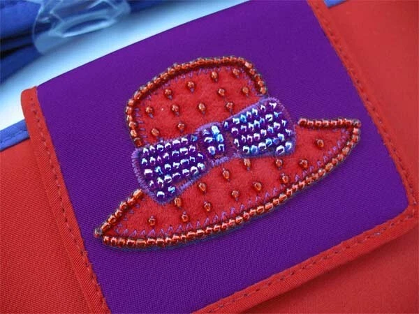 Nuevo Bolso de Hombro Avon Vintage Años 80 90 Y2K Cartera Identificación/Tarjeta/Chequera Organizador Rojo Foto 4 de 4