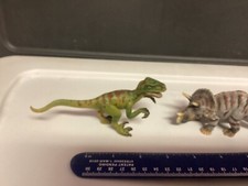 Schleich Dinosaurs Lot 3. Triceratops velociraptor.Dilophosaurus. Preowned.