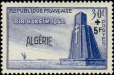 Argelia #YT299 MNH 1952 Bir-Hakeim Defensa Lorena Cruz [B66]