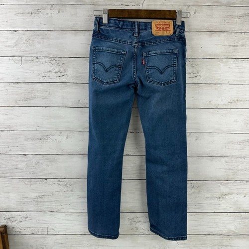 Levi's 511 Performance Slim Blue Jeans Boys Size 8 Reg 24x25 (measures 24x22.75) - Picture 7 of 11