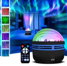 LED Northern Lights Galaxy Projection Lamp Aurora Star Projector Night Light UK