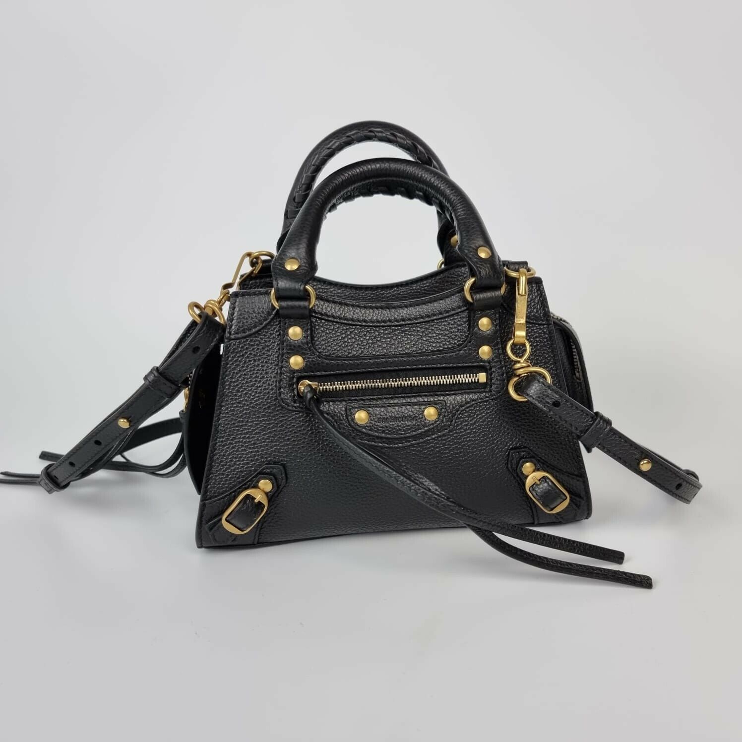 Balenciaga Mini Neo Classic City Black Leather Bag New | eBay