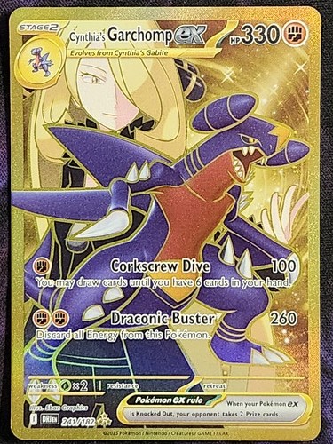 Pokemon Cynthia's Garchomp EX 241/182 Destined Rivals DRI