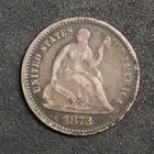 1872   *P *SEATED LIBERTY SILVER HALF DIME **FREE SHIPPING**C2899