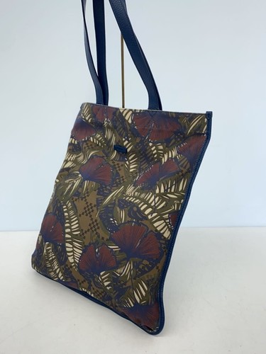 FURLA Tote Bag Canvas NVY All-Over Print - Picture 2 of 7