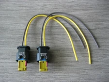 2X For VW AUDI PORSCHE Fuel Injector Wiring Connector Pigtail Plug 4F0973702A