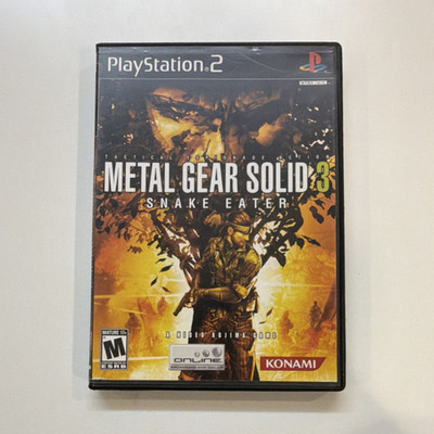 Konami Metal Gear Solid 3: Snake Eater PlayStation 2 Manual Action Adventure M