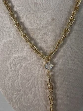 Long Necklace 18k gold plated