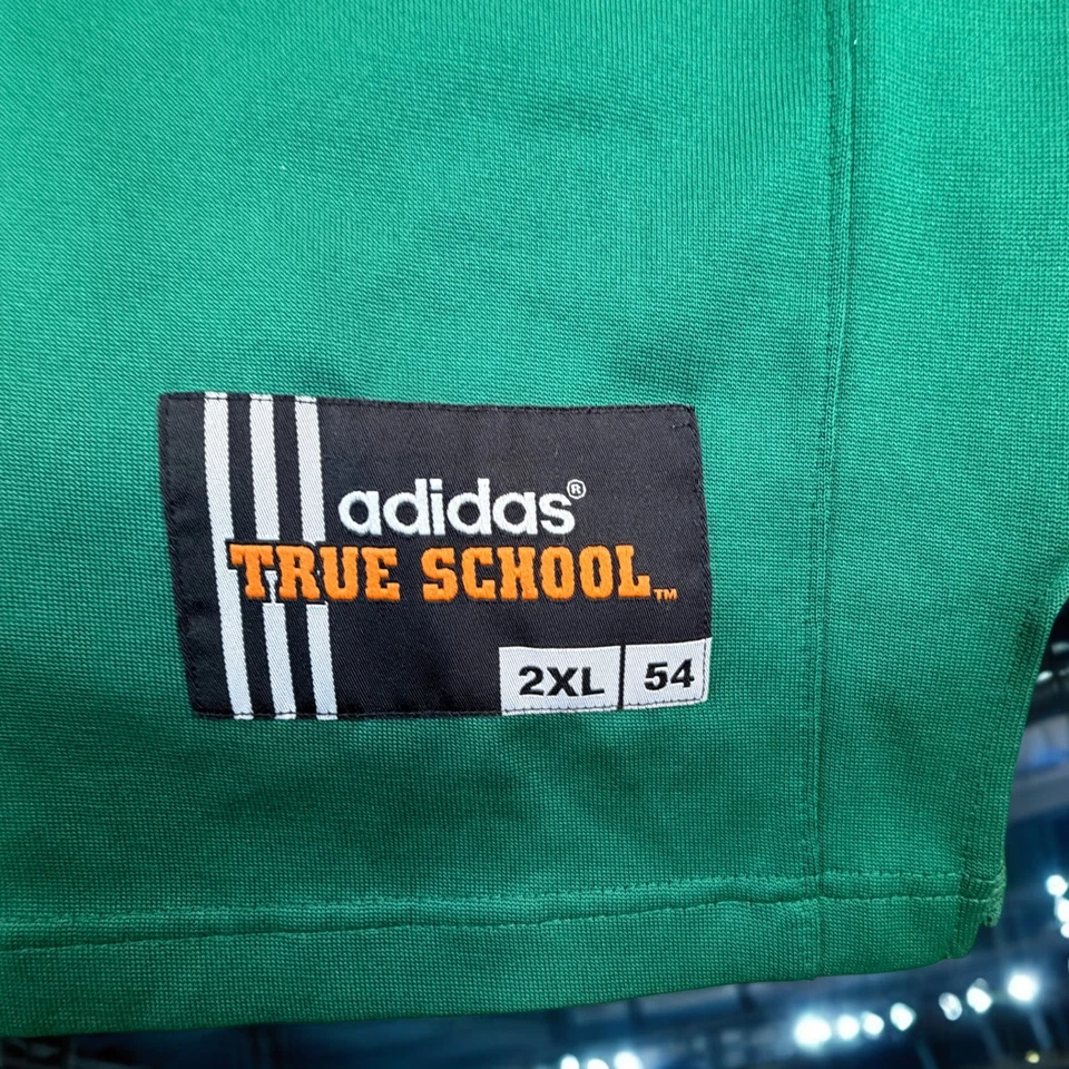 Camiseta Adidas True School Mike Singletary Baylor Verde Talla Para Hombre 2XL De Colección Años 2000 Foto 4 de 4