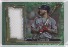 2020 Topps Triple Threads Single Jumbo Relics Emerald 10/18 Alex Verdugo 6fs