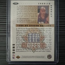 CHARLES BARKLEY 1994-95 UD Collector's Choice #186 Silver Signature Tip Offs