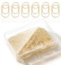 Heart Paper Clips, 200Pcs Wedding Paper Clips 0.78 Inch Gold Metal Clip for