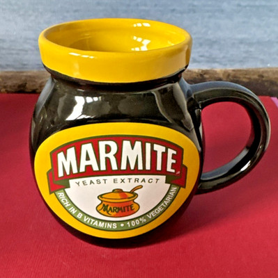 Marmite Hefeextrakt Kaffeebecher Glasform Lebensmittel Werbung Sammlerstück W