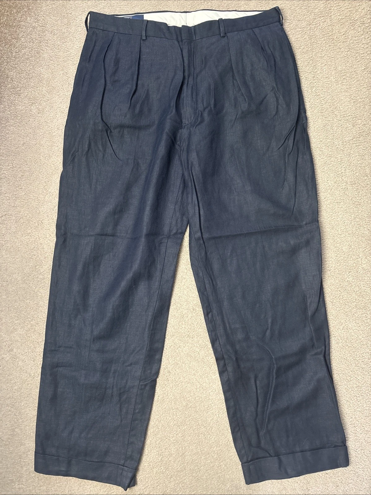 Polo Ralph Lauren Chino Trousers Men's W38 L30 Linen/cotton Blend Navy (3911)
Opens in a new window