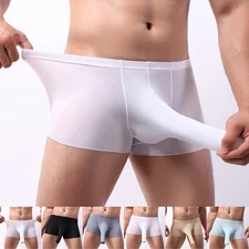 Mens Breathable Boxer Briefs Loungewear Elephant Nose Underwear Panties-Trunks