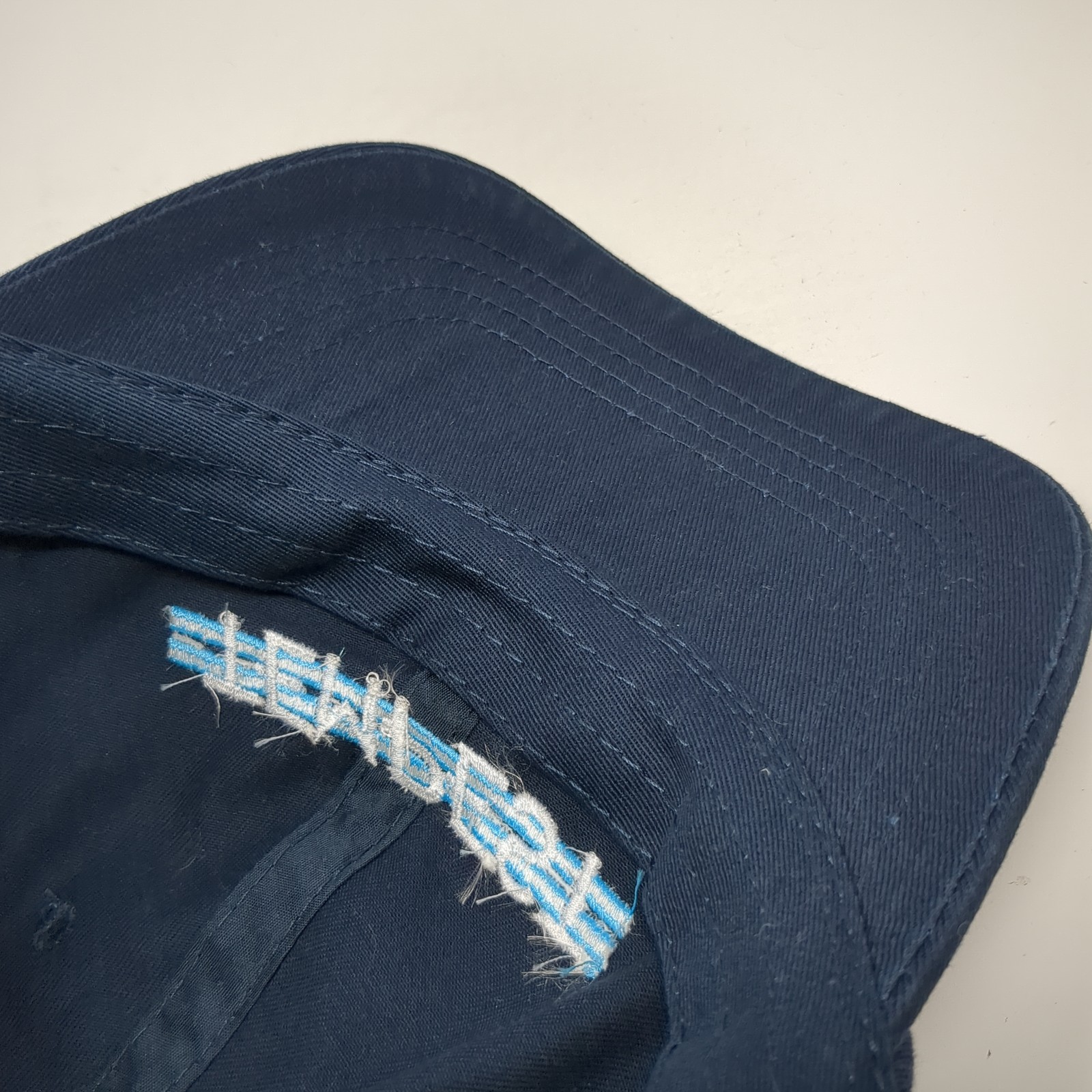 Tempest Strapback Baseball Hat Blue One Size Embr… - image 9