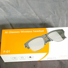 F-01 AI Smart Glasses Wireless Headset, Bluetooth Connectivity
