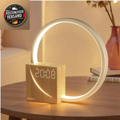 Nachttischlampe mit Wake Up Licht USB Touch Dimmbar 10 Klänge 3 Helligke