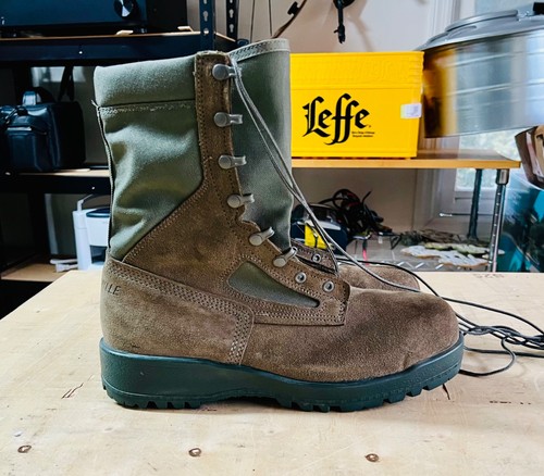 Belleville 600ST Sage Green Combat Boot Men 11.5 SteelToe USA Military Issue NEW - Afbeelding 2 van 6