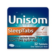 Unisom SleepTabs, Nighttime Sleep-aid, Doxylamine 32 Count Pack of 1 , White