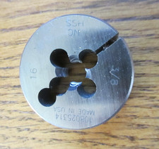 3/8 - 16 NC 1-1/2" OD Round Adjustable Die HSS Made in USA 108025314