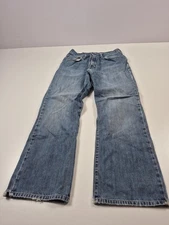 Y2K Abercrombie & Fitch 1892 Jeans Mens 31x30 Blue Denim Bootcut 100% Cotton