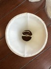 3 Lampshades For Chandelier Bulbs. Ivory. Gold Hardware. — photo 5