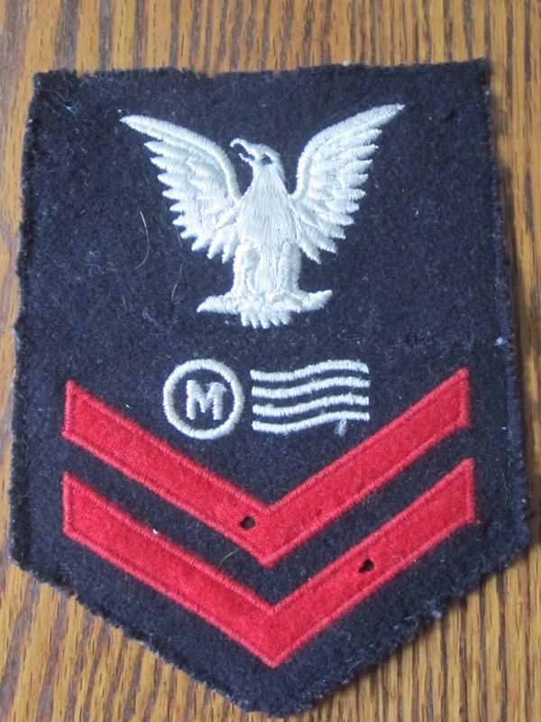 "LIONA" WWII ERA, U.S. NAVY MAILMAN SECOND CLASS RATE , NO GLOW