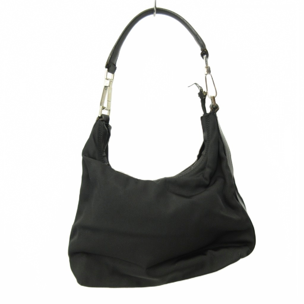 mini handbag lining all over pattern nylon black … - image 2