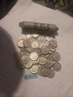 1964 P&D Roll Of 50 Roosevelt Silver Dimes AU-BU