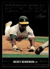1991 LEAF RICKEY HENDERSON BC26 MINT GOLD ROOKIES BASEBALL OAKLAND ATHLETICS