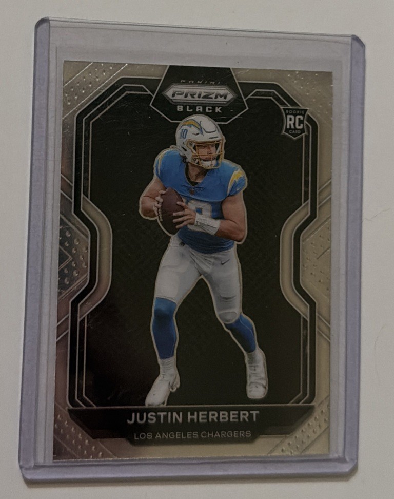 2020 Panini Chronicles - Prizm Black Justin Herbert #PB-3 (RC)