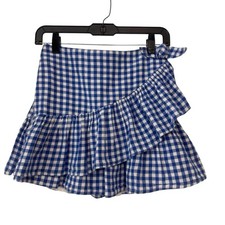 Cat Jack Gingham Ruffle Skirt Girls Size XL