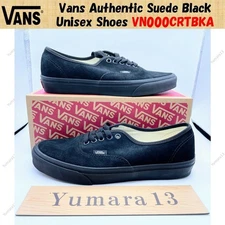 Vans Authentic Suede Black Unisex Shoes VN000CRTBKA Men's Size