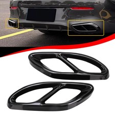 2x Schwarz Auspuffblende Auspuff Abdeckung Für Mercedes W205 W213 W246 W176 X117 2x Schwarz Auspuffblende Auspuff Abdeckung Für Mercedes W205 W213 W246 W176 X117