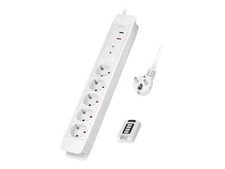 LogiLink LPS402 1.5m Internal Angle IP20 1.5mm  White Socket Outlet 5-way