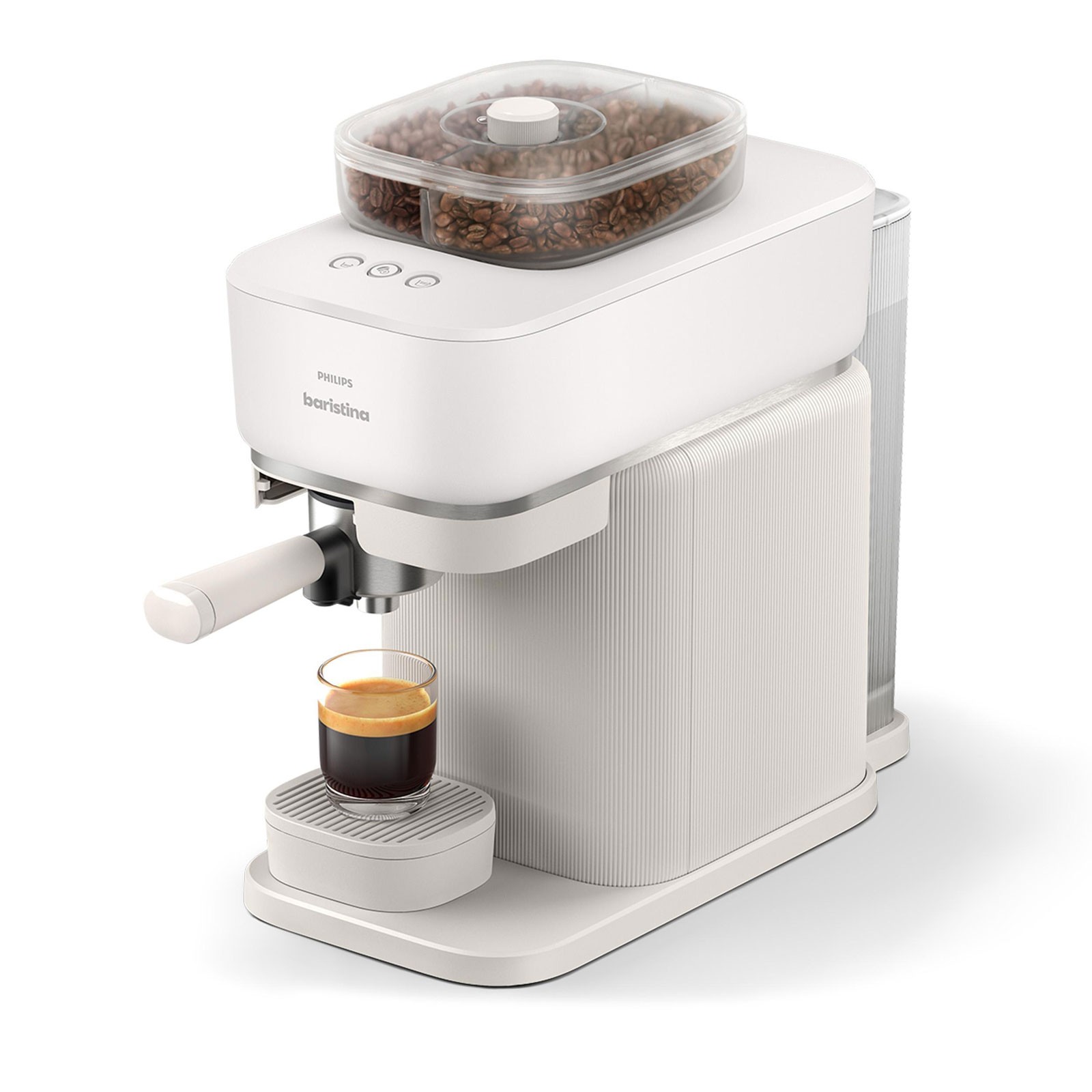 Philips BAR320/00 Baristina Weiß Siebträger-Espressomaschine Espresso Kaffee