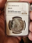 1921 Morgan Silver NGC MS 63