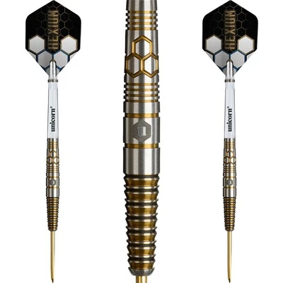 UNICORN GROUP Unicorn Hexium 3 Steel Darts 90% Tungsten Steeltip Darts hochwertige Qualität 🚀