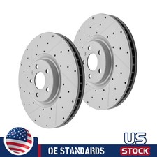 345mm For Volvo XC40 XC60 XC90 S60 S90 V60 Front Drilled Disc Brake Rotors