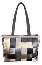 HARVEYS Seatbelt bag Classic Medium Purse/ Tote Shoulder Bag Gray/ Tan