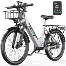 Electric Bike for Adults 26"E-bike 25MPH 65Miles 1500W 7-Speed E-bike Dual Brake