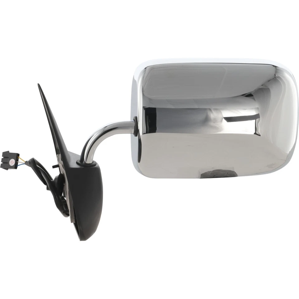 Power Side View Mirror Chrome Driver Left LH for 94-97 Dodge Ram Pickup Truck - Image 2 of 4