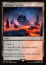 x1 Sulfurous Springs R MTG Commander: Final Fantasy M/NM, English