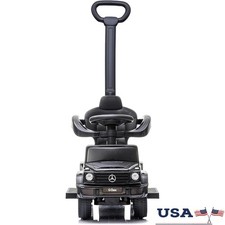 Removable Safety Guardrails Kids Push Car W Music Steering Wheel Storage Space